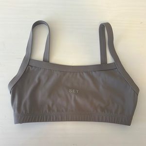 set active sport body scoop bra in stone